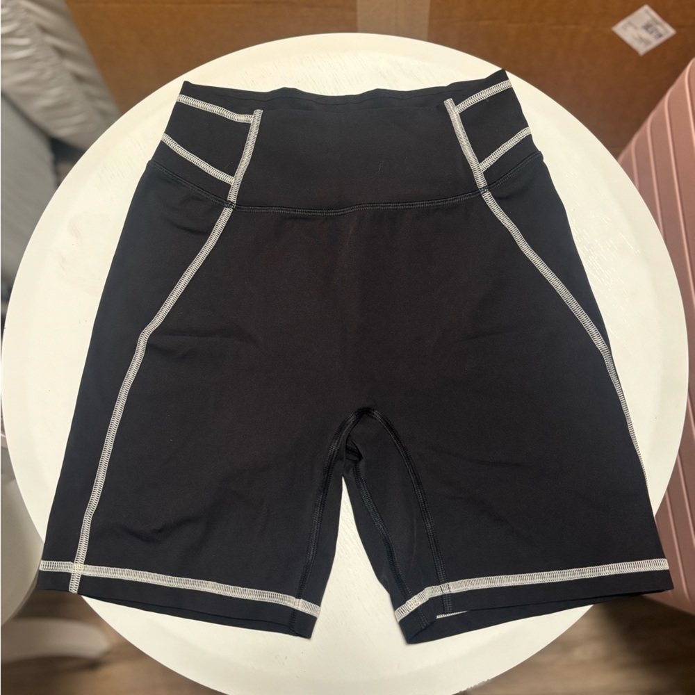 Gymshark Black Athletic Shorts with Gray Accents